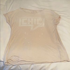 Distressed T shirt
